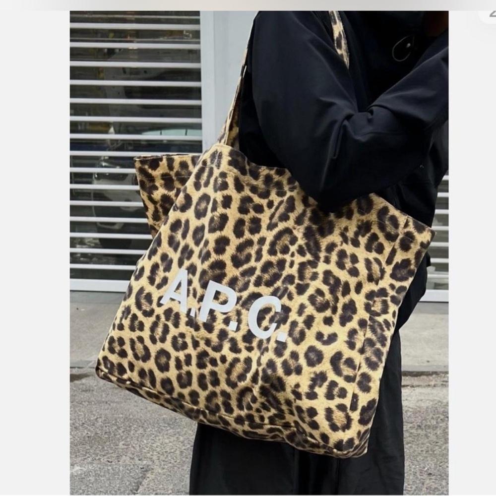 A.P.C. Leopard Print Tote Bag